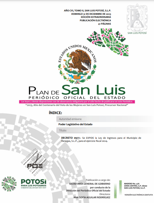 ley de ingresos 2023